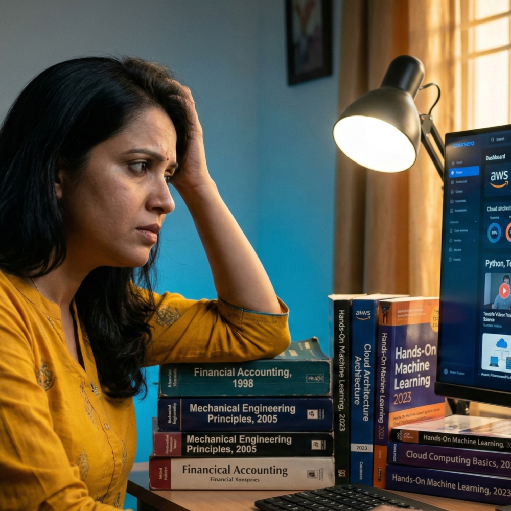 Switching domains mid-career